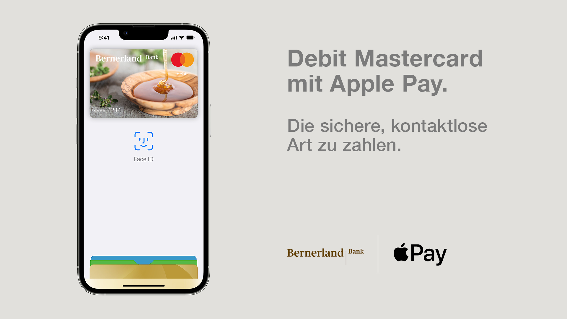 Apple Pay mit der Debit Mastercard der Bernerland Bank nutzen
