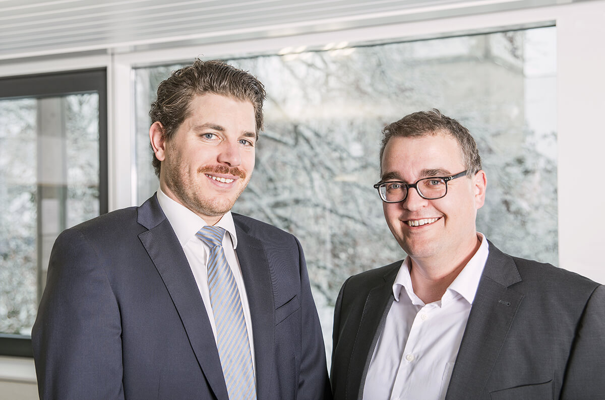 Roman Grossen, Leiter Filiale Lützelflüh und Roland Ingold, Teamleiter QS / Koordination