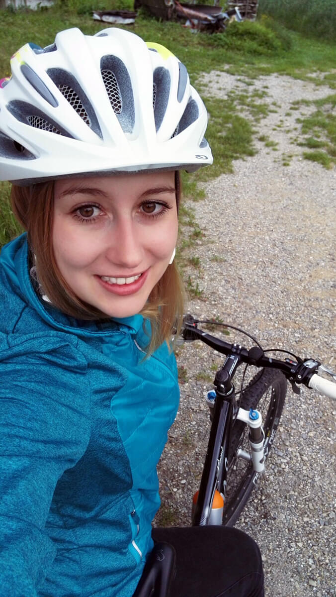 Anna Schweizer radelte im Rahmen von "bike to work" 142km.