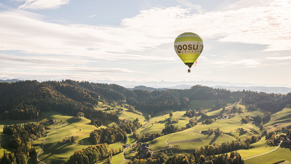 Eine Ballonfahrt holt einen aus der Hektik heraus.